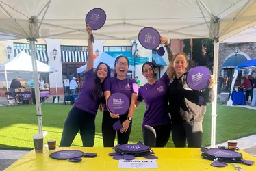 DPT students at a career fair