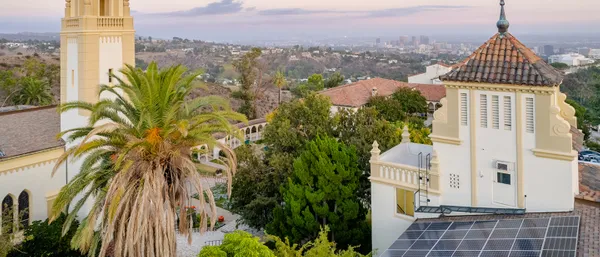 Drone shot of the Chalon campus