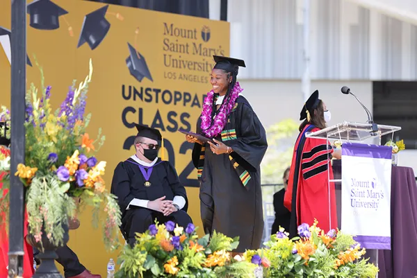 Students at graduation