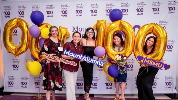 MSMU alumnae celebrating at the 100th Anniversary Homecoming Gala.